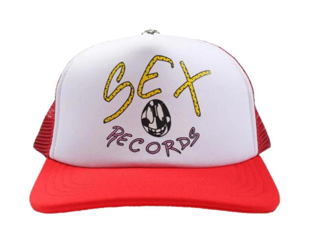 Chrome Hearts Chrome Hearts Matty Boy Sex Records Logo Trucker Hat Red/White - view 1