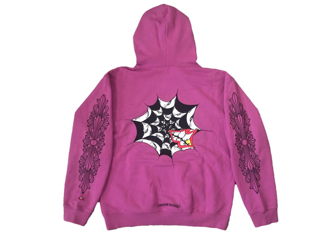 Chrome Hearts Chrome Hearts Matty Boy Spider Web Hoodie Purple