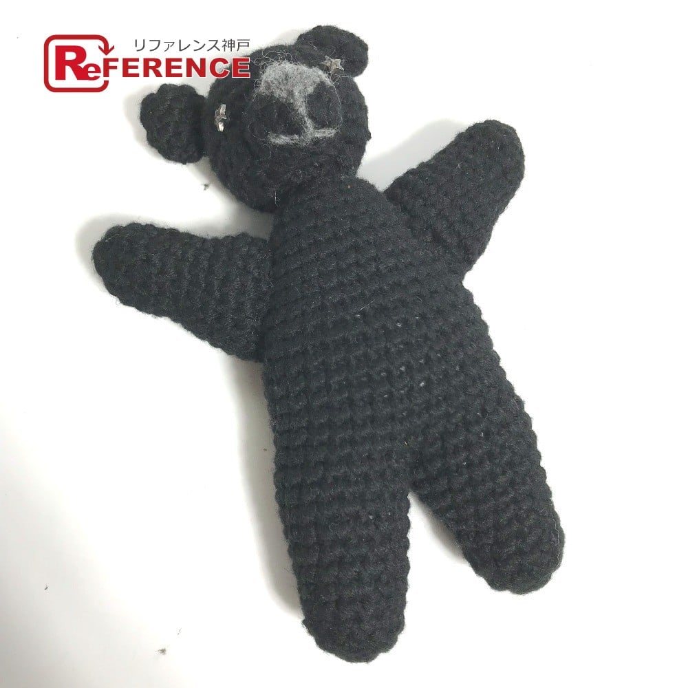 Chrome Hearts CHROME HEARTS mini Teddy bear doll bear bear Plush Doll mohair Black Unused