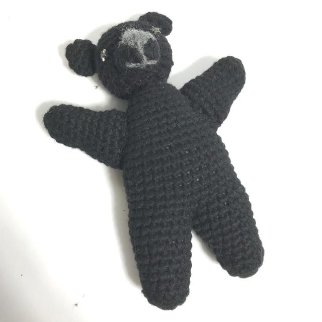 Chrome Hearts CHROME HEARTS mini Teddy bear doll bear bear Plush Doll mohair Black Unused - view 2