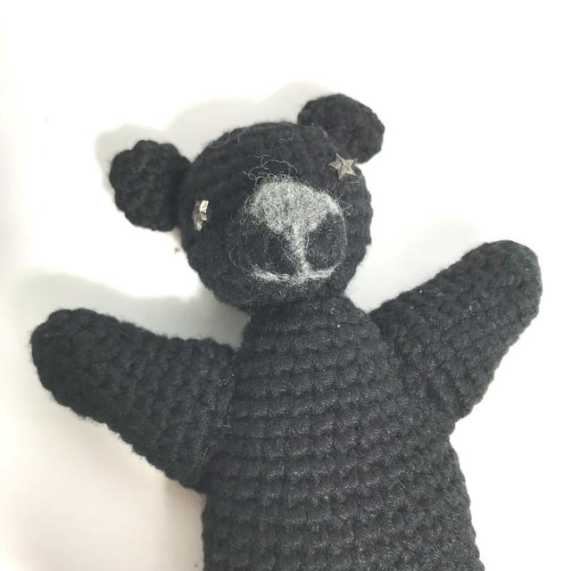Chrome Hearts CHROME HEARTS mini Teddy bear doll bear bear Plush Doll mohair Black Unused - view 3