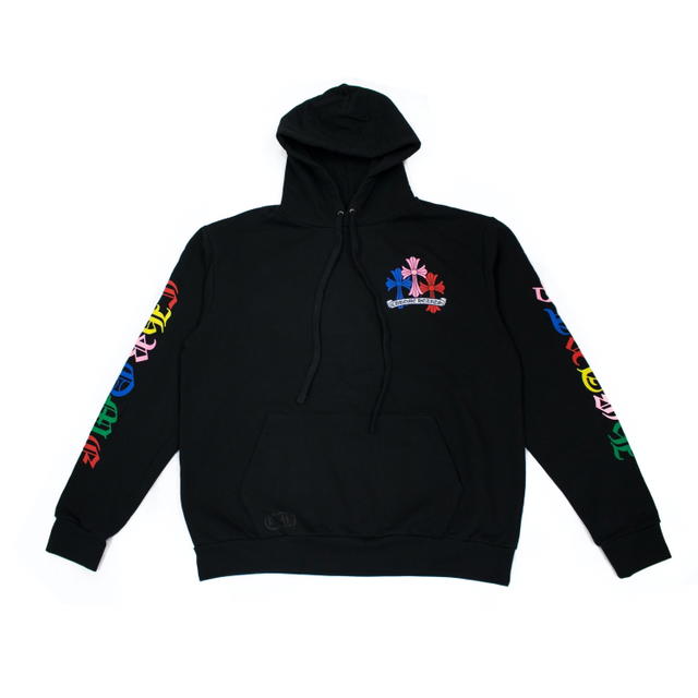 Chrome Hearts Chrome Hearts Multi Color Cross Cemetery Hoodie Black - view 2