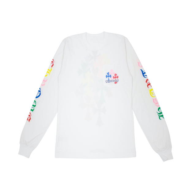 Chrome Hearts Chrome Hearts Multi Color Cross Cemetery L/S T-Shirt White - view 2