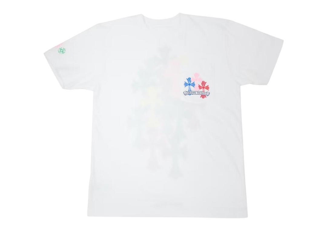 Chrome Hearts Chrome Hearts Multi Color Cross Cemetery T-shirt White