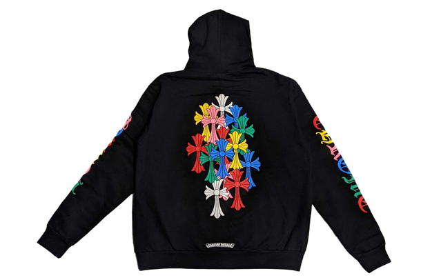 Chrome Hearts Chrome Hearts Multi Color Cross Cemetery Zip Up Hoodie Black - view 1