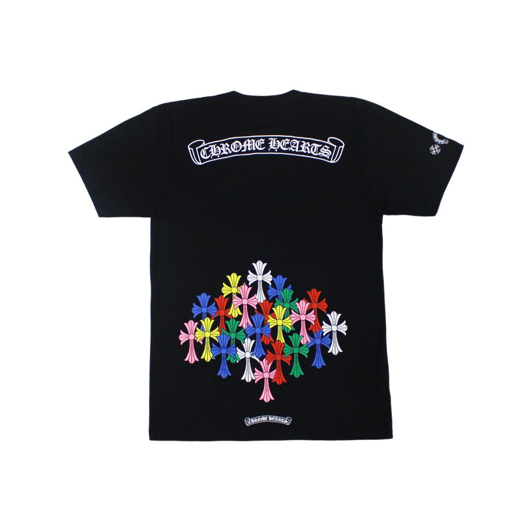 Chrome Hearts Chrome Hearts Multi Color Cross T-shirt Black