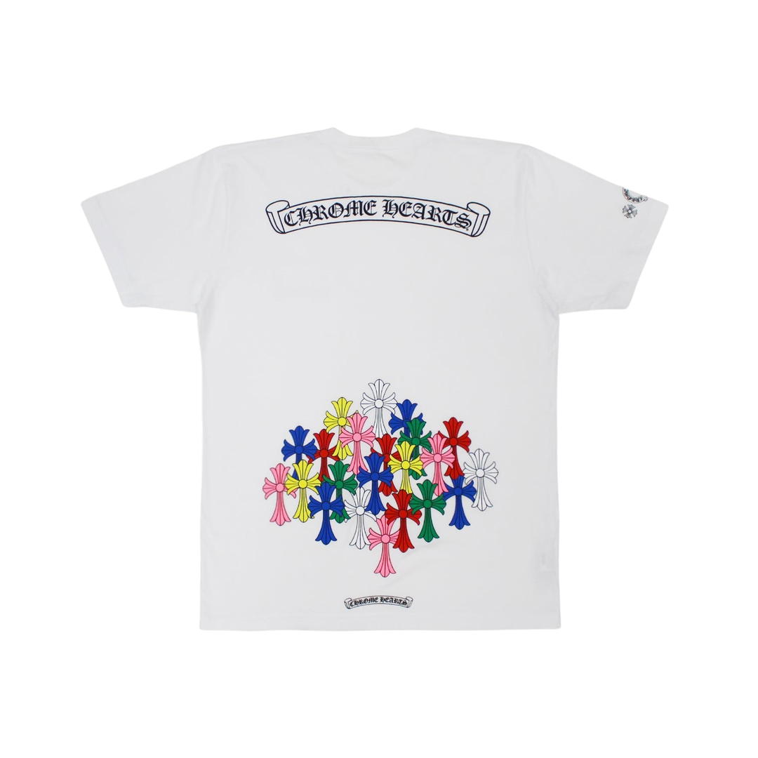 Chrome Hearts Chrome Hearts Multi Color Cross T-shirt White