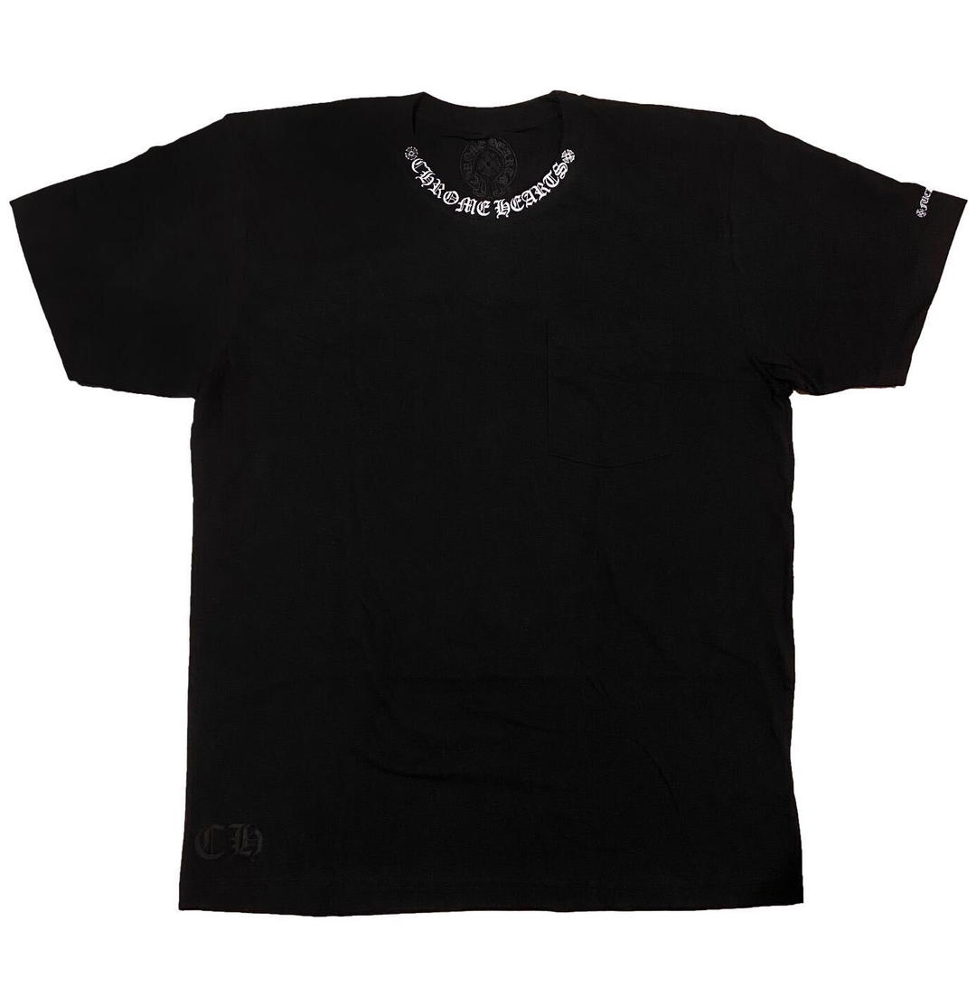Chrome Hearts Chrome Hearts Neck Logo ("Fuck You" Sleeve) T-Shirt Black