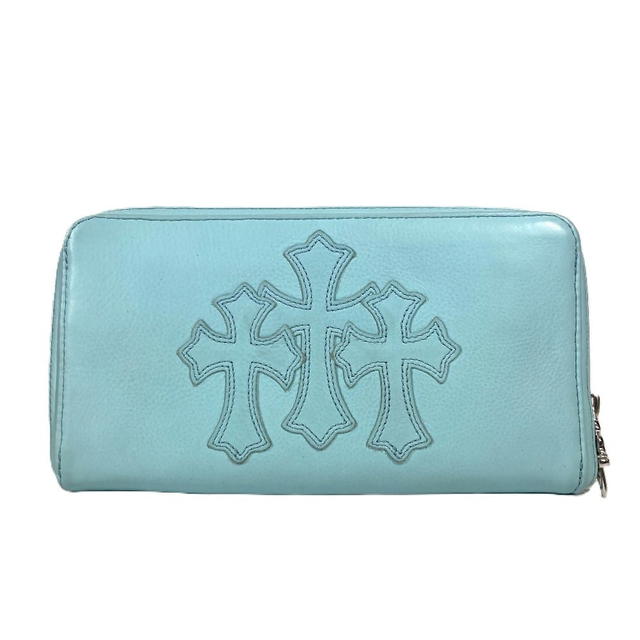 Chrome Hearts CHROME HEARTS REC ZIP 3PTCH 3 CEMETERY CLOTH PATCH Zip Around Long Wallet - view 2