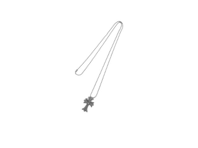 Chrome Hearts Chrome Hearts Resin Grey Cross Pendant Ball Chain - view 3