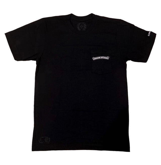 Chrome Hearts Chrome Hearts Scroll Logo T-Shirt Black - view 2