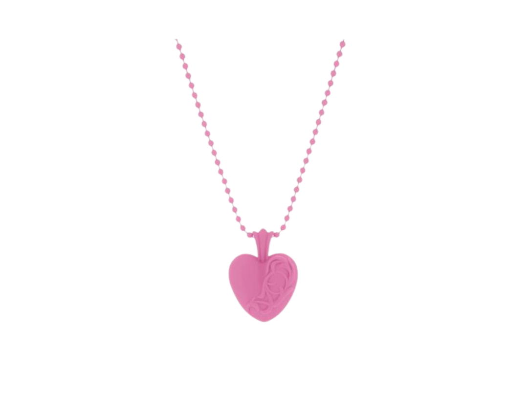 Chrome Hearts Chrome Hearts Silichrome CH Heart Pendant Pink