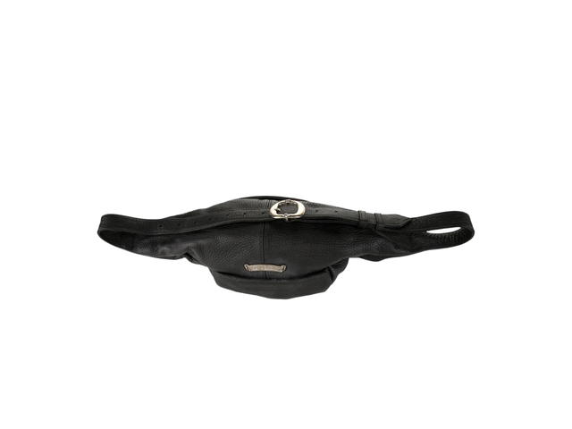 Chrome Hearts Chrome Hearts Snat Pack Belt Bag In Black Leather With Antiqued Silver-Tone Hardware - view 2