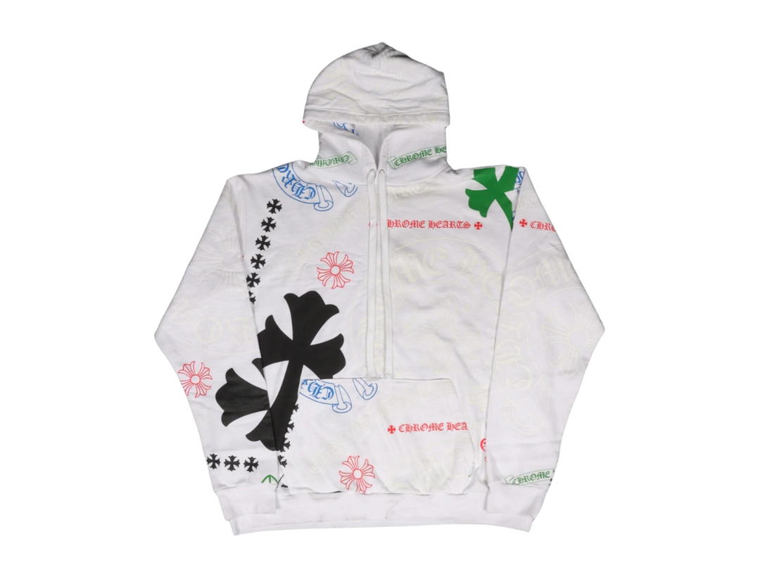 Chrome Hearts Chrome Hearts Stencil Hoodie White