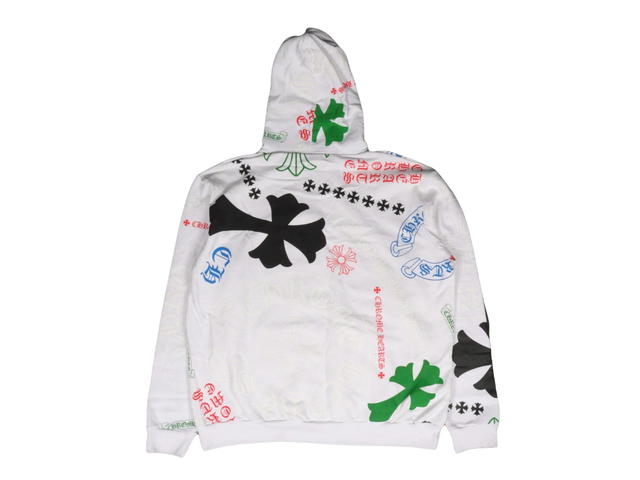 Chrome Hearts Chrome Hearts Stencil Hoodie White - view 2