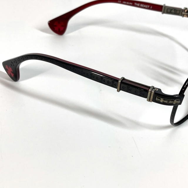 Chrome Hearts CHROME HEARTS THE BEAST1 glasses glasses eyewear glasses Plastic Black/RedBased - view 5