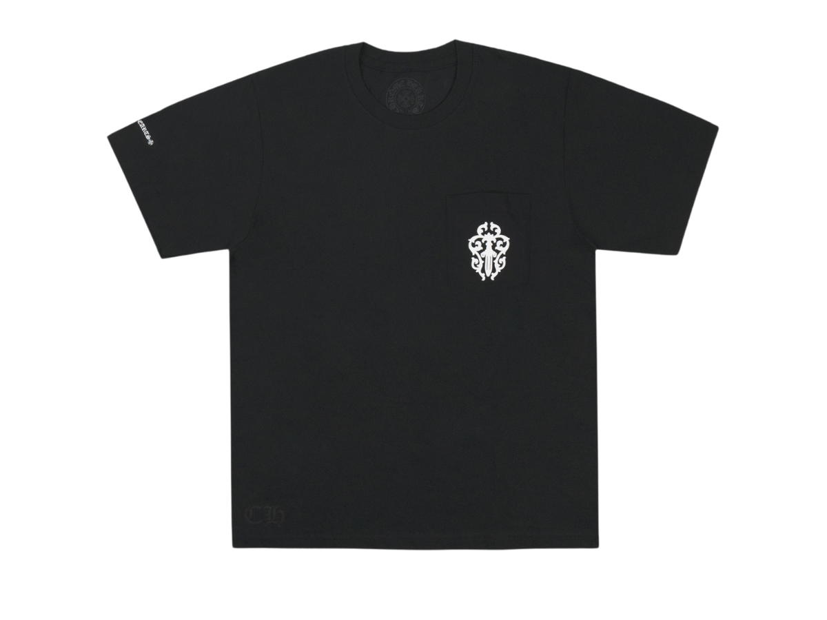 Chrome Hearts Chrome Hearts White Dagger Half Script Tee Black