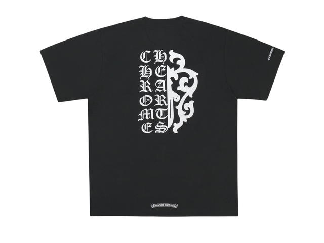 Chrome Hearts Chrome Hearts White Dagger Half Script Tee Black - view 2