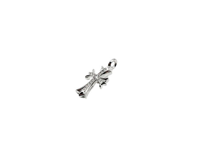 Chrome Hearts Chrome Hearts White Gold Diamonds Charm Necklace - view 3