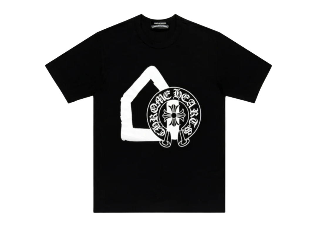 Chrome Hearts Chrome Hearts X CDG X DSM Ginza Horseshoe Logo Tee Black