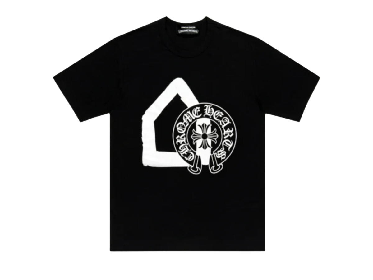Chrome Hearts Chrome Hearts X CDG X DSM Ginza Horseshoe Logo Tee Black