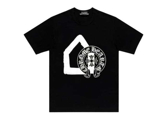 Chrome Hearts Chrome Hearts X CDG X DSM Ginza Horseshoe Logo Tee Black - view 1