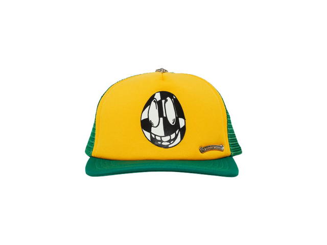 Chrome Hearts Chrome Hearts x Matty Boy Sex Records Smiley Trucker Hat Yellow - view 1