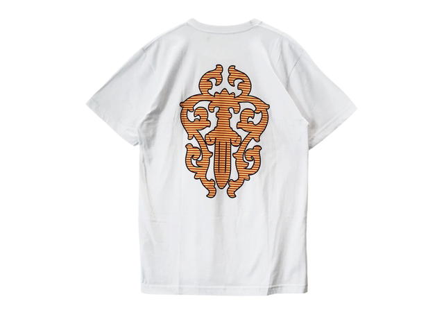 Chrome Hearts Chrome Hearts Yellow Dagger Logo Short Sleeve T-Shirt White - view 2