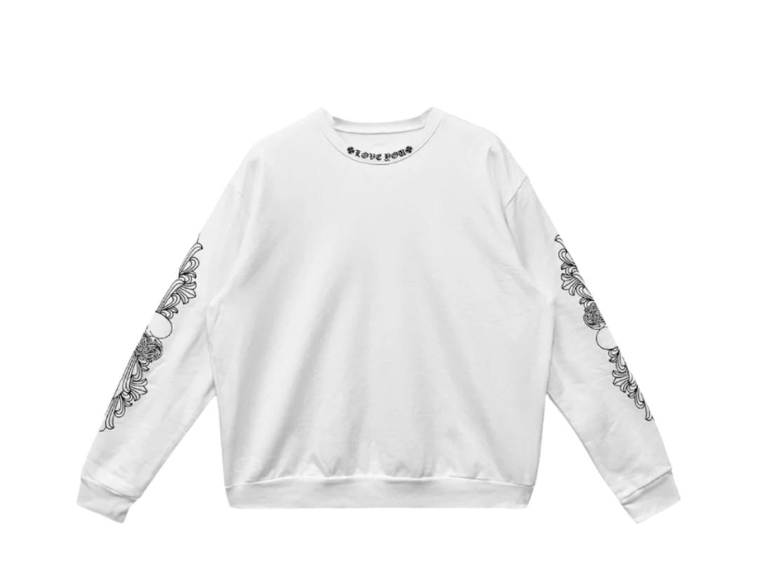 Chrome Hearts Chrome Hearts Love You Letter White Sweatershirt White
