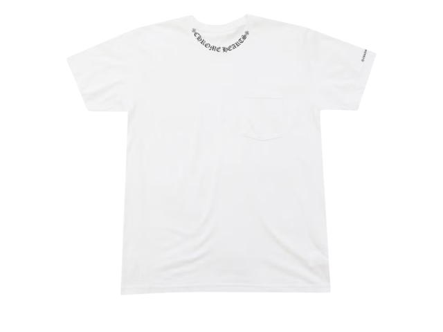 Chrome Hearts Chrome Hearts Neck Letters Logo T-shirt White - view 1