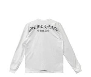 Buy Chrome Hearts Script Logo USA Long Sleeve Tee White at Sasom – Authentic and Ready to Ship