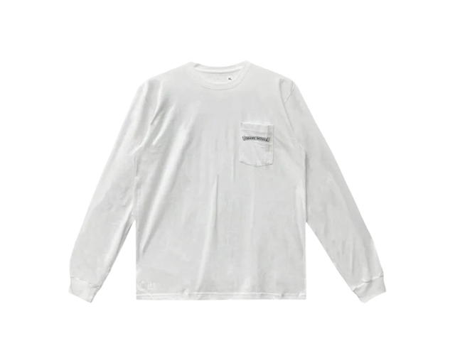Chrome Hearts Chrome Hearts Script Logo USA Long Sleeve Tee White - view 2