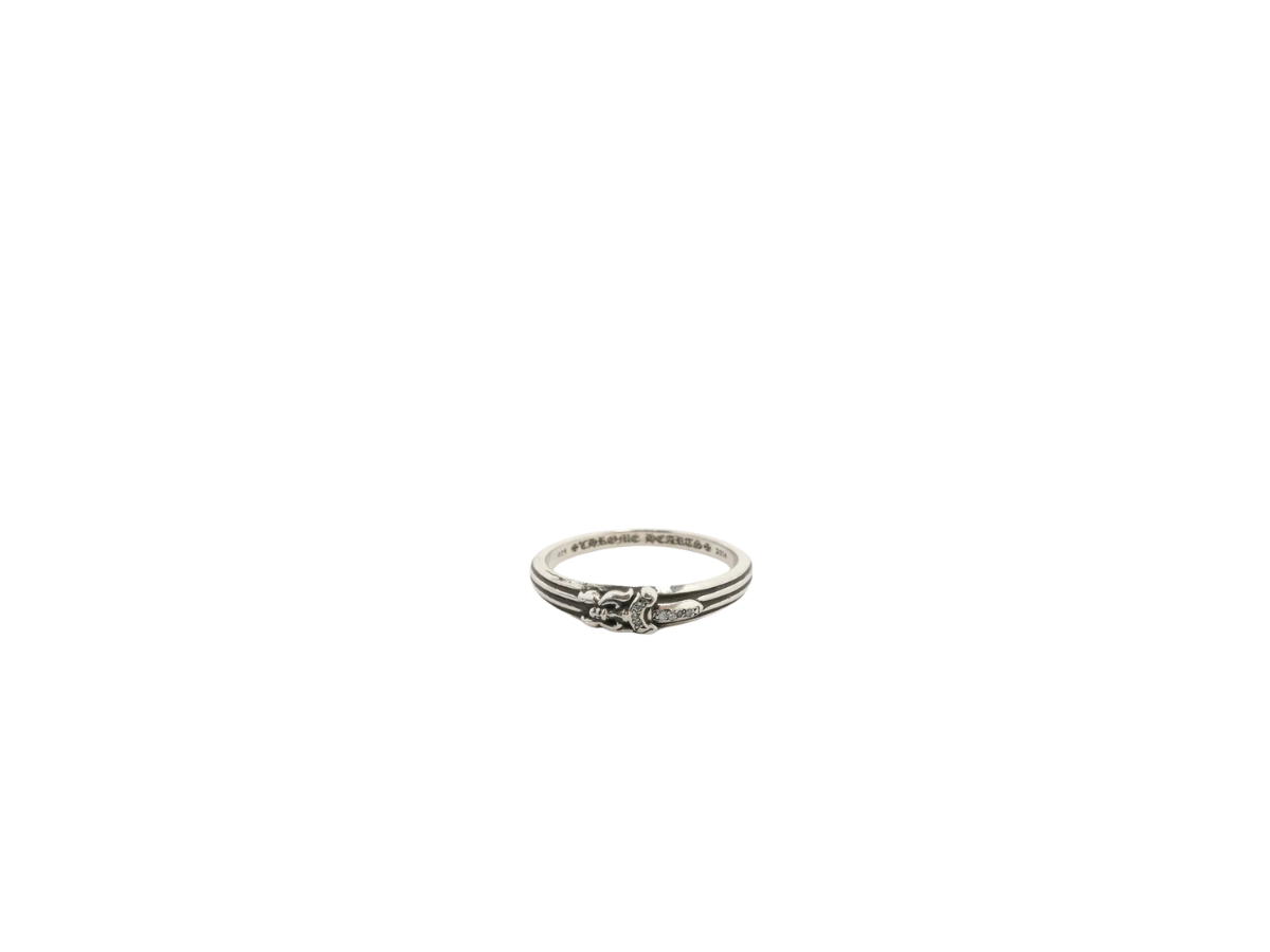 Buy Chrome Hearts Diamond Dagger Ring Silver at Sasom – Authentic and Ready to Ship