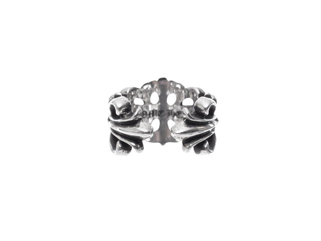 Chrome Hearts Chrome Hearts Double Floral Cross Ring Silver - view 2
