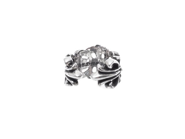Chrome Hearts Chrome Hearts Double Floral Cross Ring Silver - view 3