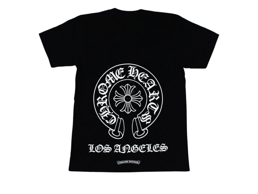 Chrome Hearts Chrome Hearts Horseshoe Los Angeles Short Sleeve T-Shirt Black