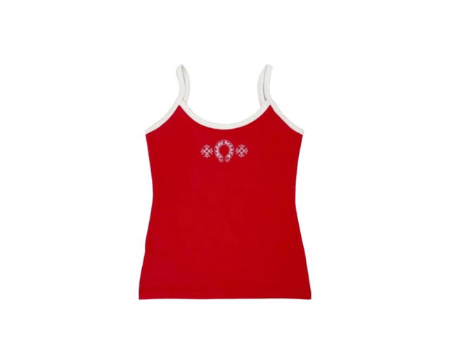 Chrome Hearts Chrome Hearts Horseshoe Logo Roller Skates Tank Top Red (Women's) - view 1