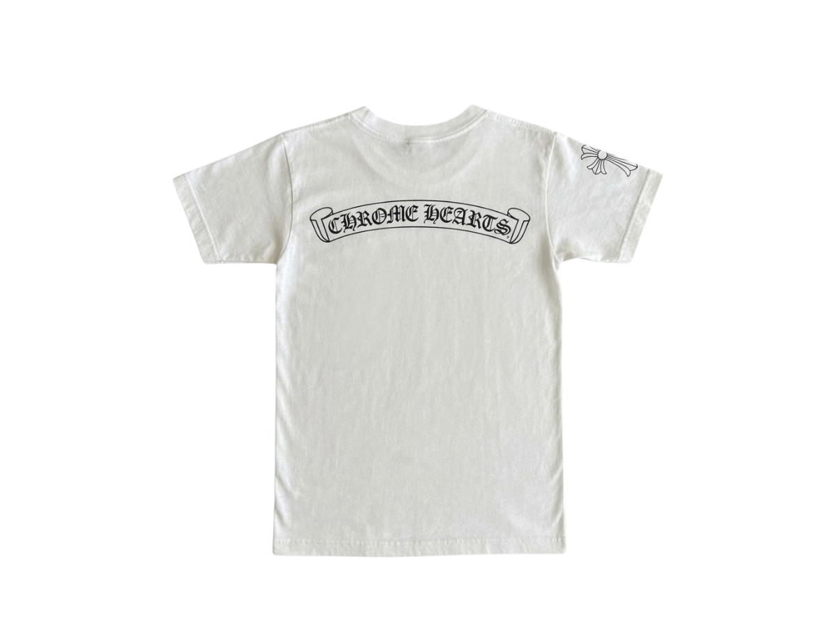 Chrome Hearts Chrome Hearts Horseshoe Scroll Logo T-Shirt White