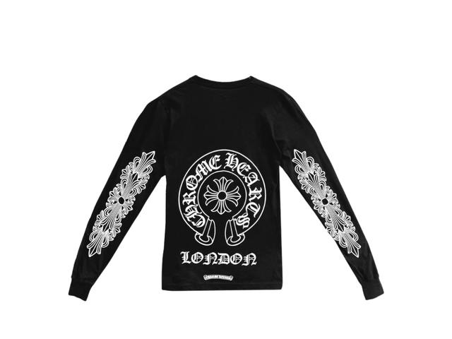 Chrome Hearts Chrome Hearts London Exclusive Horseshoe Long Sleeve T-Shirt Tee Black - view 1