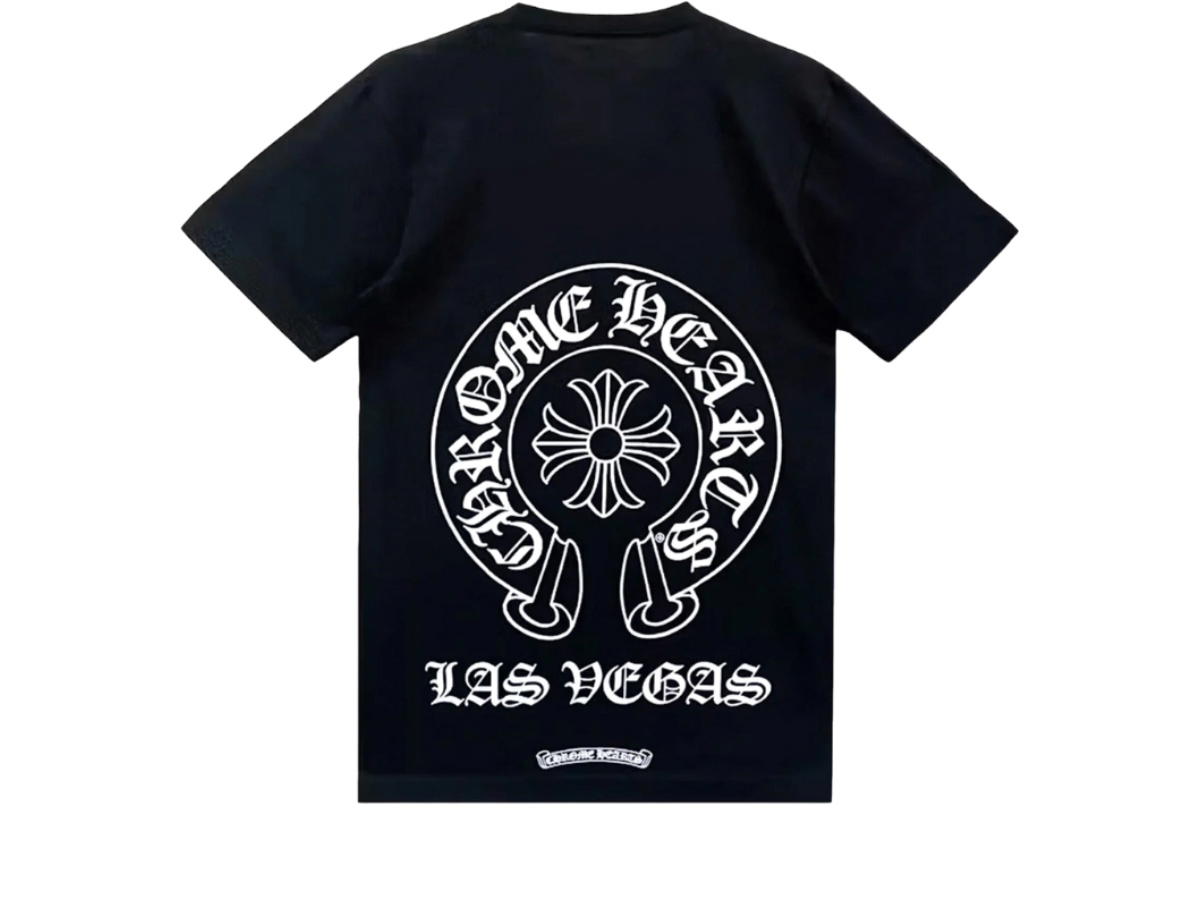 Chrome Hearts Chrome Hearts Las Vegas Exclusive Horseshoe Logo Tee Black