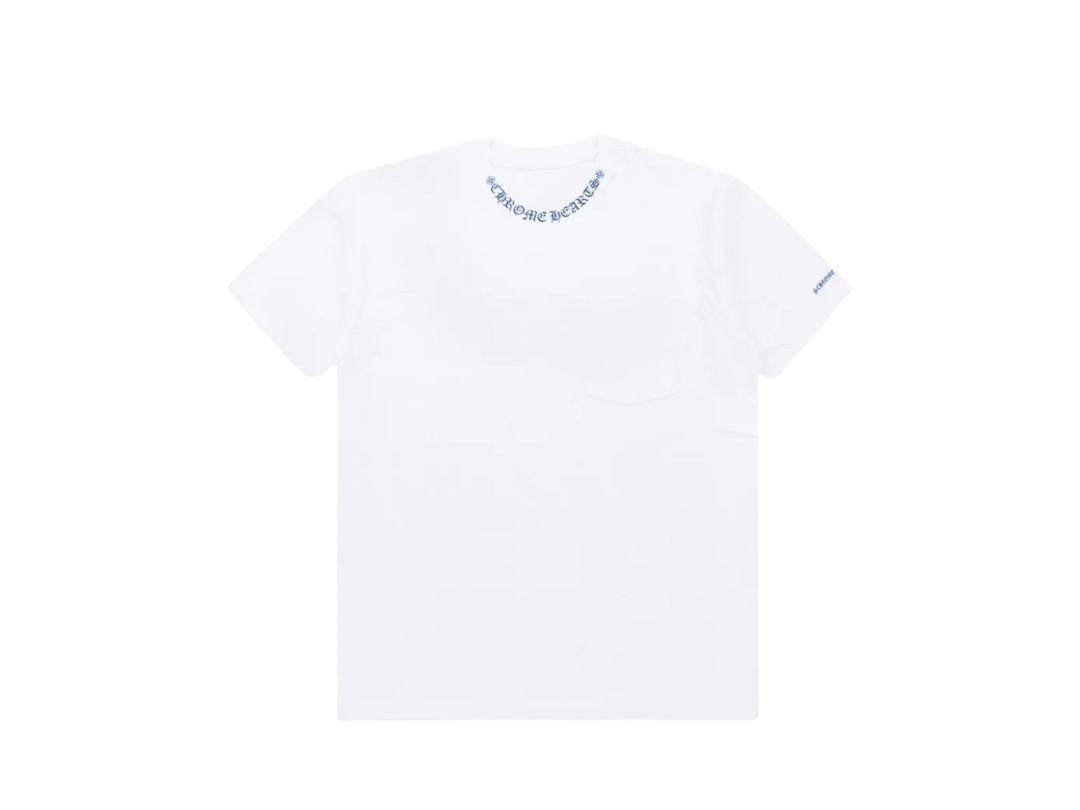 Chrome Hearts Chrome Hearts Neck Logo Pocket T-Shirt White