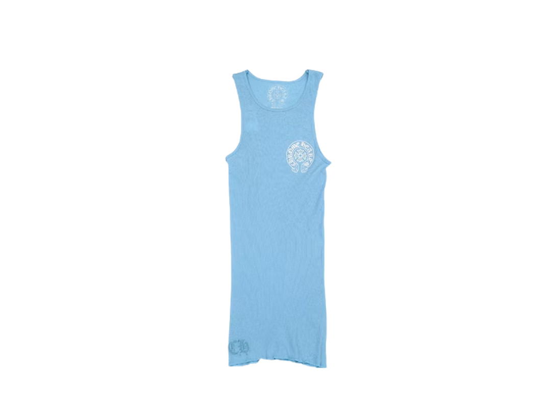 Chrome Hearts Chrome Hearts Print Rib Tank Top Blue