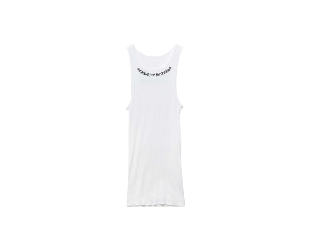 Chrome Hearts Chrome Hearts Rib Tank Top "Love You" White