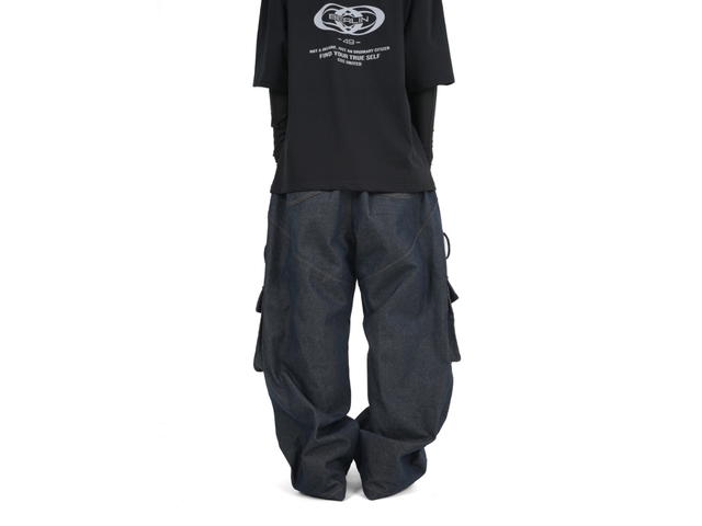 Civision by CSC Civision by CSC Cycles Raw Cargo Denim Pants Indigo - view 3