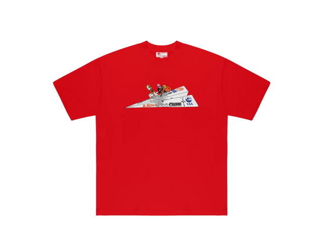 Travis Scott CJ x ARCH Paper Plane Tee Red - view 1