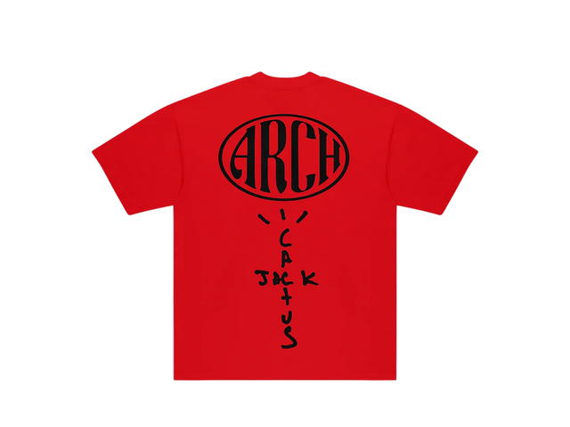 Travis Scott CJ x ARCH Paper Plane Tee Red - view 2