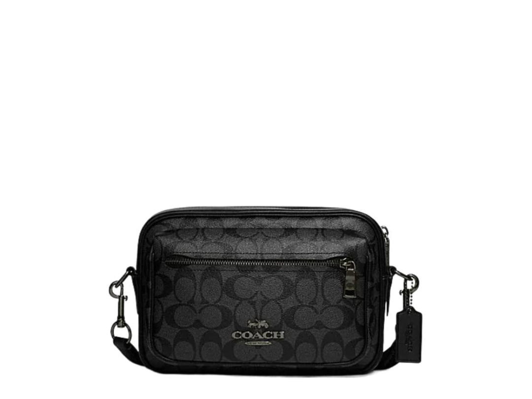 Coach Coach Elias Crossbody In Signature Canvas Black