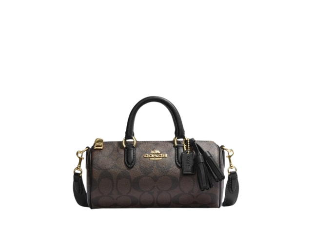 Coach Coach Lacey Crossbody In Signature Canvas Brown Black - view 1