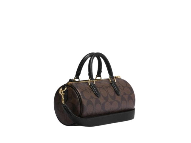 Coach Coach Lacey Crossbody In Signature Canvas Brown Black - view 2