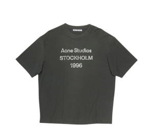 Buy Acne Studios Sprayed Logo T-shirt Faded Black (Women's/Men's) at Sasom – Authentic and Ready to Ship